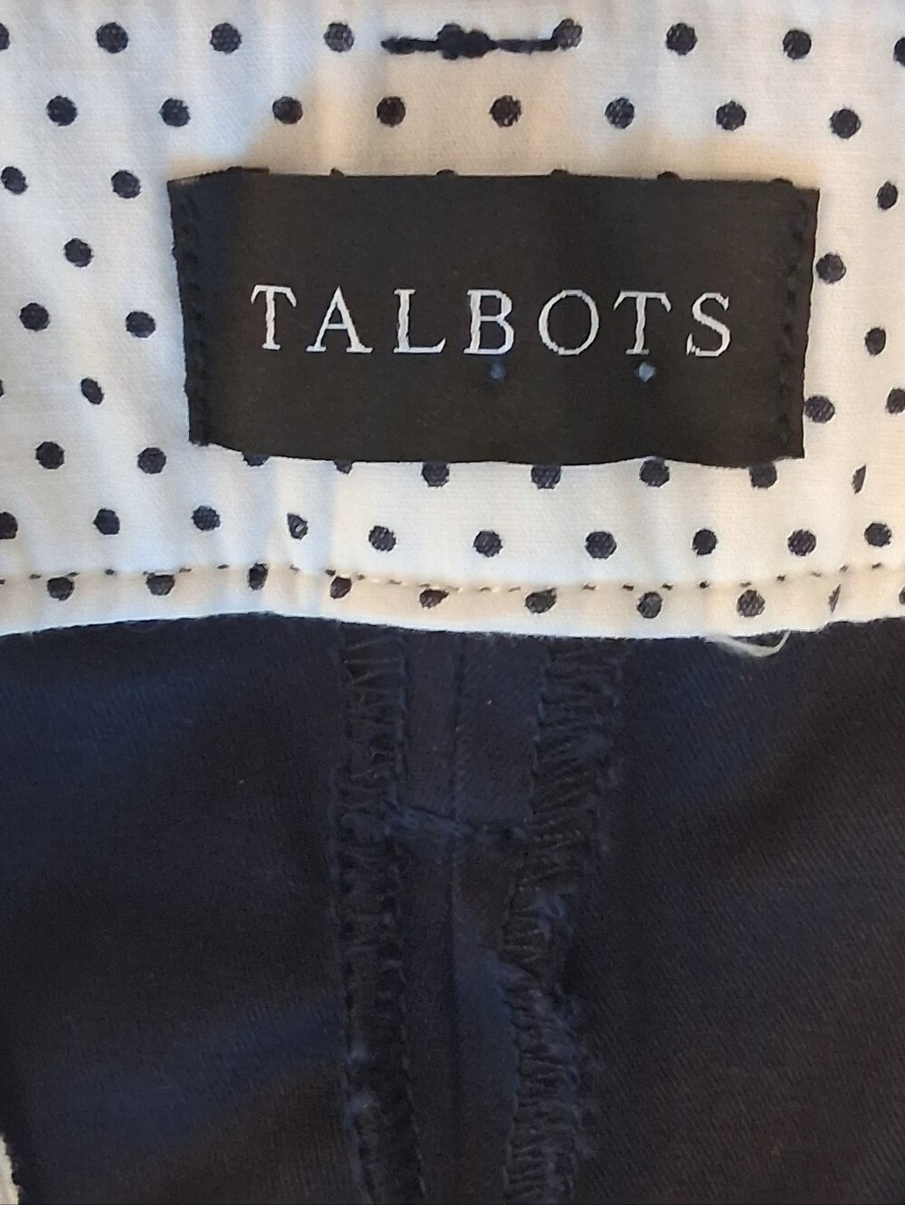 Talbots Perfect Crop Pant Navy Blue Stretch Chino Plus Sz 16W - Picture 7 of 12